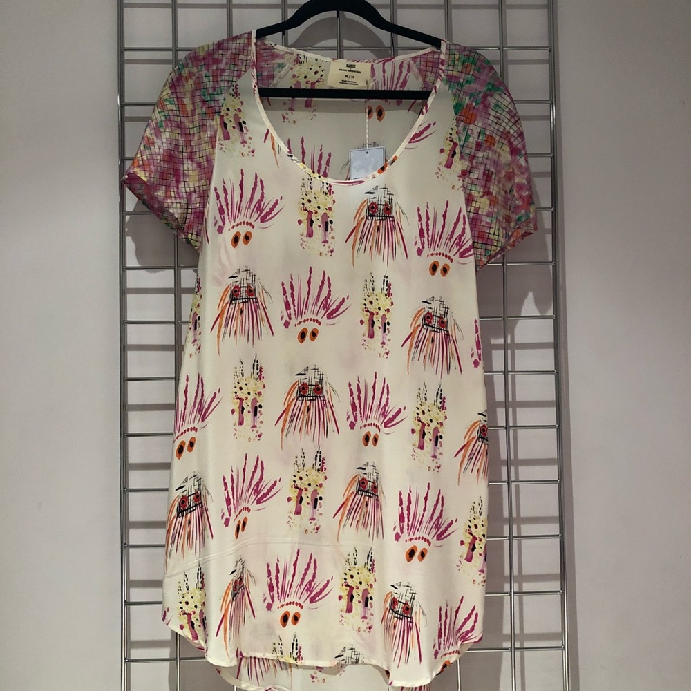 URBAN OUTFITTERS printed chiffon shift dress